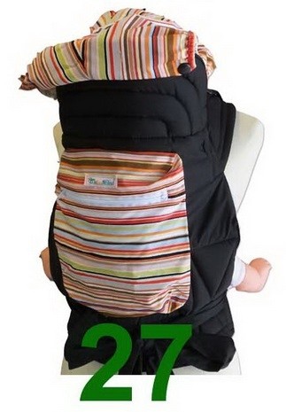 Mei Tai Fancy stripes met mutsje