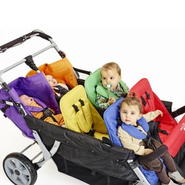 6 persoons kinderwagen familidoo lidoo bus opvang bolder buggy