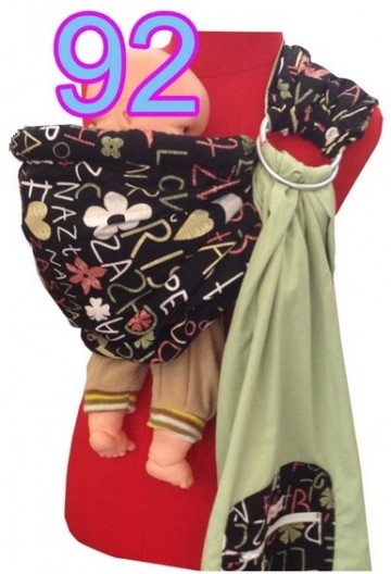 Ring Sling Palm & Pond Funky Letters Dark