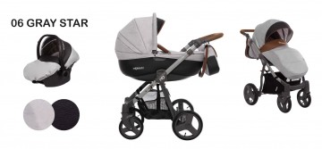 Baby active mommy kinderwagen 06 gray star