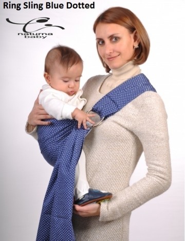 Ring Sling Blue Dotted