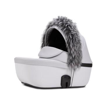 Bont rand anex nieuwe zwart white fur