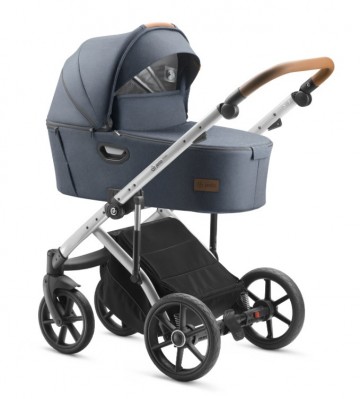 Ec 13 jedobaby cognac grijs frame kinderwagen