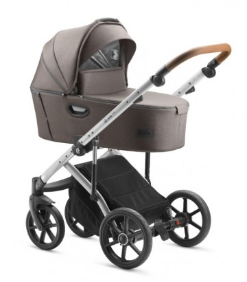Ec 14 jedobaby cognac grijs frame kinderwagen