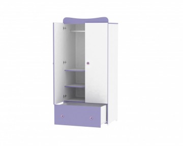 Exclusivewhitevioletopen kledingkast 0 0