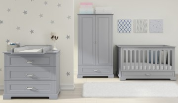 Ines, Bellamy by Natalys Ledikant met Commode Grijs
