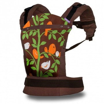 Liliputi® Soft Ergonomisch Draagzak Rainbow line Tweetie Choc 