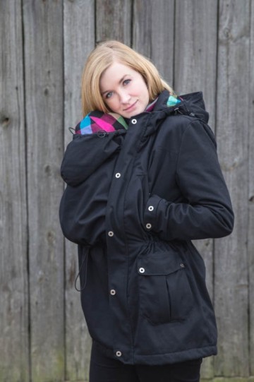 Lenny Lamb Parka Draagjas Black & Diamond Plaid