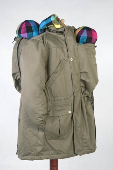 Lenny Lamb Parka Draagjas Black & Diamond Plaid