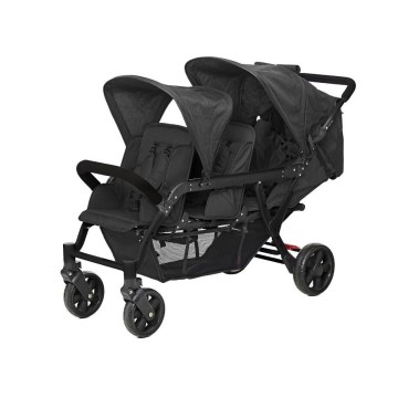 Poussette 3 places lidoo h3e ergondrive full black 4
