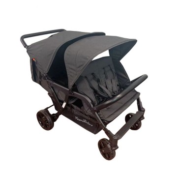 Poussette 4 places lidoo city h4e full black 3