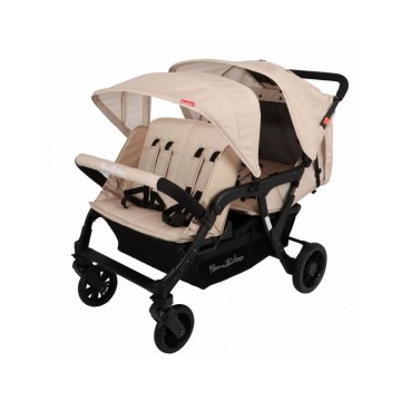 Poussette 4 places lidoo lite beige sand