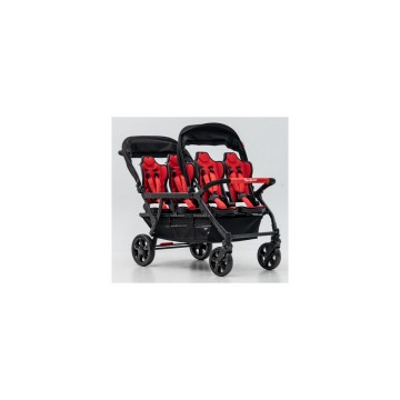 Poussette 6 places assises reversibles dsp6 red 11 0