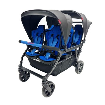 Poussette 6 places assises reversibles dsp6 red