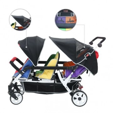 Poussette 6 places h6e 10