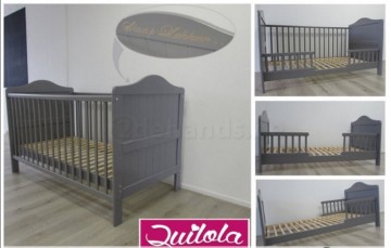 Slaaplekker grijs bed