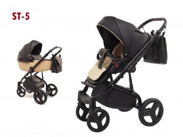 St 5kinderwagen lederen