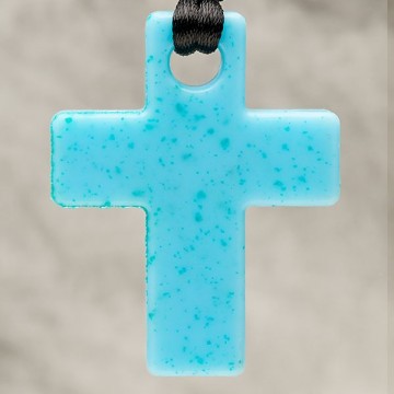 Turquoise Cross Shaped Pendant	