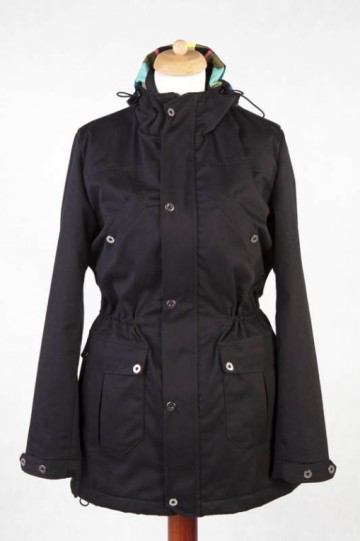 Lenny Lamb Parka Draagjas Black & Diamond Plaid