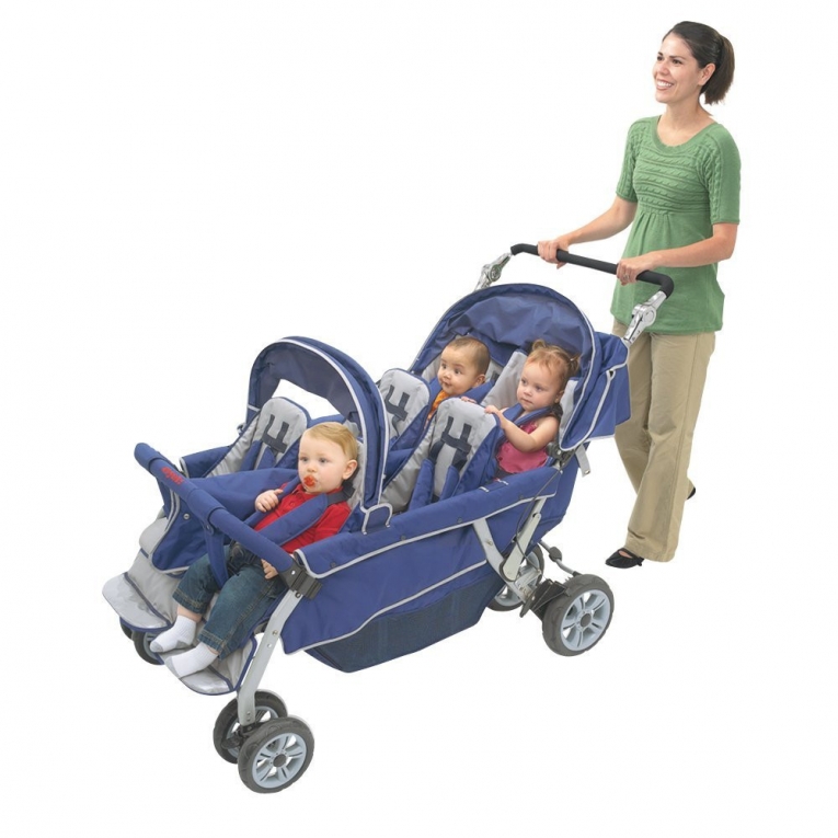 Score Piepen Factuur Bye-Bye Kinderwagen 6-Seater buggy voor 6 kinderen - Duowagens /  Meerlingwagens/ Trippy - Baby Mundo