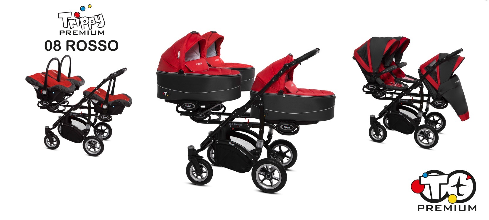 Betrokken Ik wil niet maak een foto Trippy triplets premium - drieling kinderwagen 2 in 1 - Duowagens /  Meerlingwagens/ Trippy - Baby Mundo