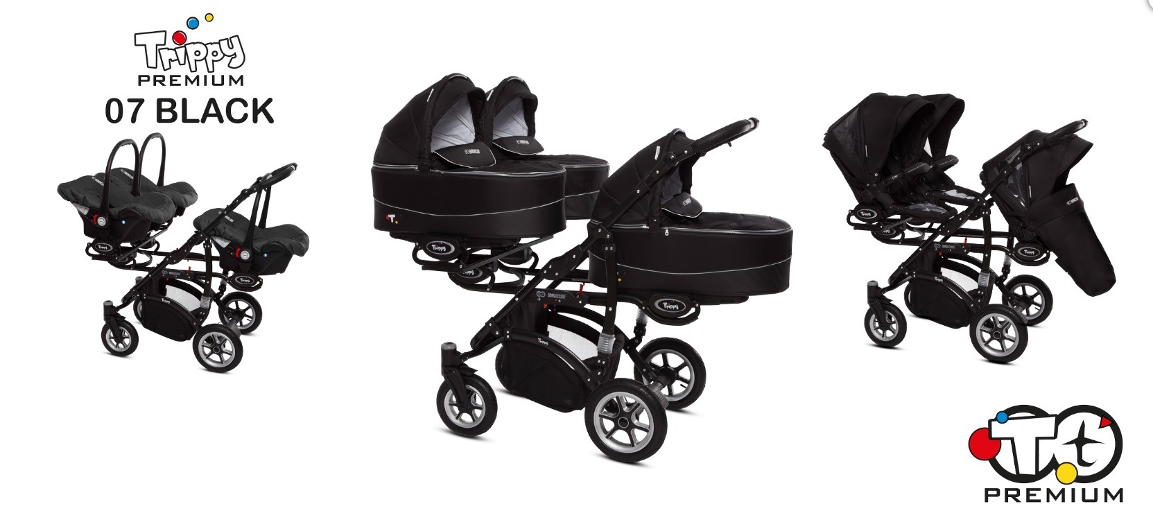 Trippy triplets drieling kinderwagen 2 in 1 - Duowagens / Meerlingwagens/ Trippy - Baby