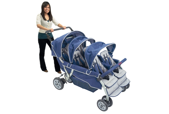 Score Piepen Factuur Bye-Bye Kinderwagen 6-Seater buggy voor 6 kinderen - Duowagens /  Meerlingwagens/ Trippy - Baby Mundo