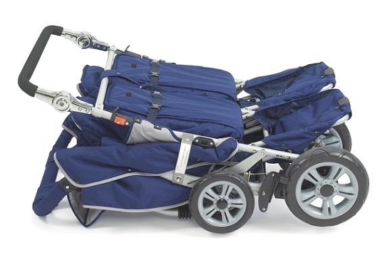 werknemer voorstel Broers en zussen Bye-Bye Kinderwagen 6-Seater buggy voor 6 kinderen - Duowagens /  Meerlingwagens/ Trippy - Baby Mundo