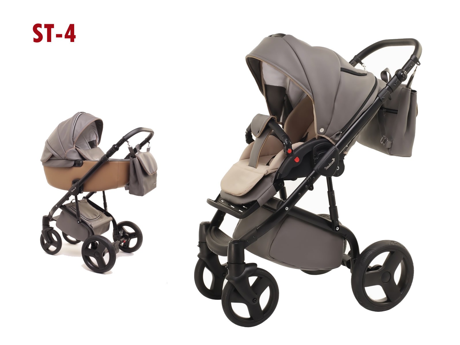 Civic Stevig Gepensioneerde BABY FASHION STYLO ECO LEER KINDERWAGEN 2 in 1 - Kinderwagens - Baby Mundo