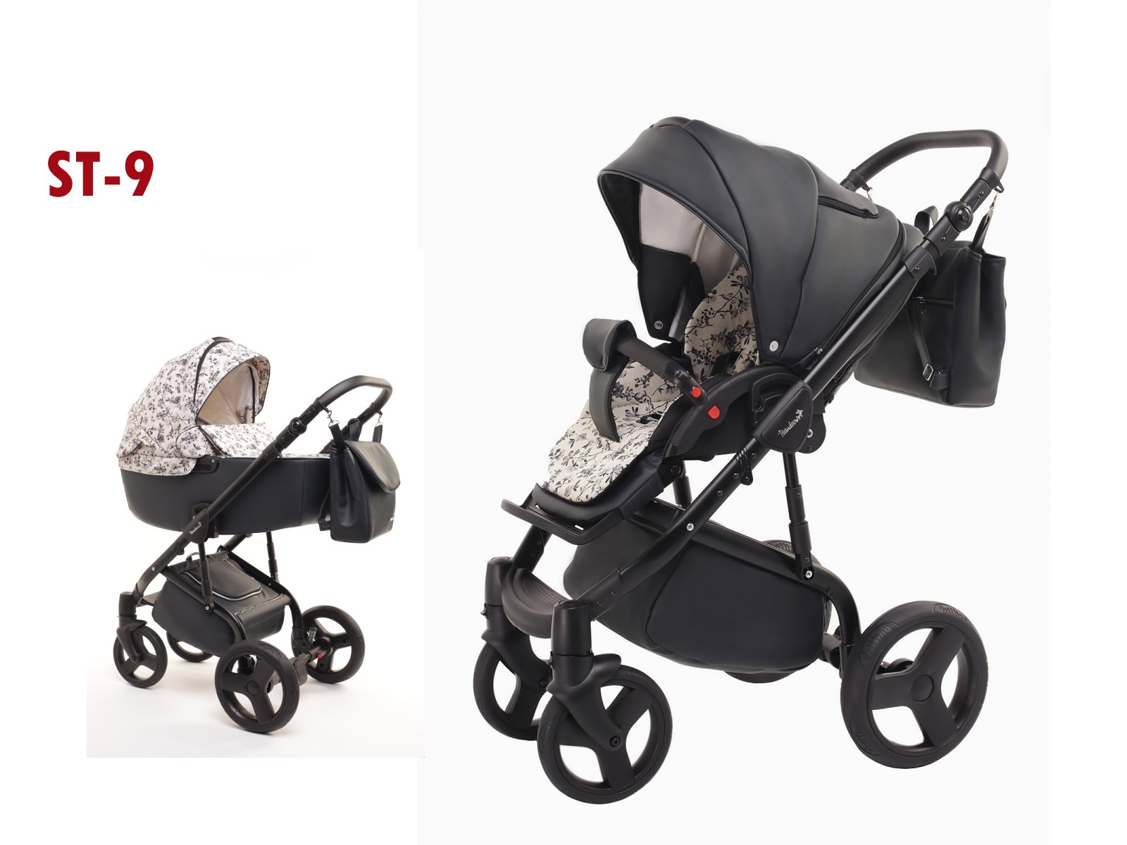 Civic Stevig Gepensioneerde BABY FASHION STYLO ECO LEER KINDERWAGEN 2 in 1 - Kinderwagens - Baby Mundo