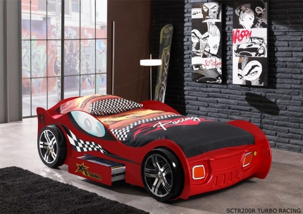 prinses forum terugtrekken Vipack TURBO RACING auto kinderbed - Auto bedden - Baby Mundo